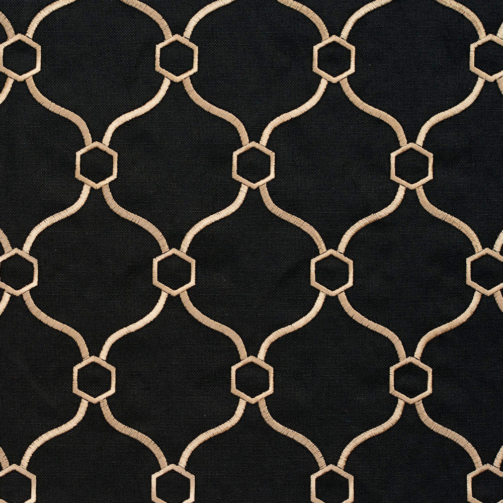 20910-19 by Charlotte Designer Fabric Embroidered Linens 44% Rayon, 30% Polyester, 26% Linen Asia Exceeds 120,000 Wyzenbeek Rubs (Heavy Duty) Horizontal: 3.5" x Vertical: 5" 54 Inches - Swanky Fabrics -