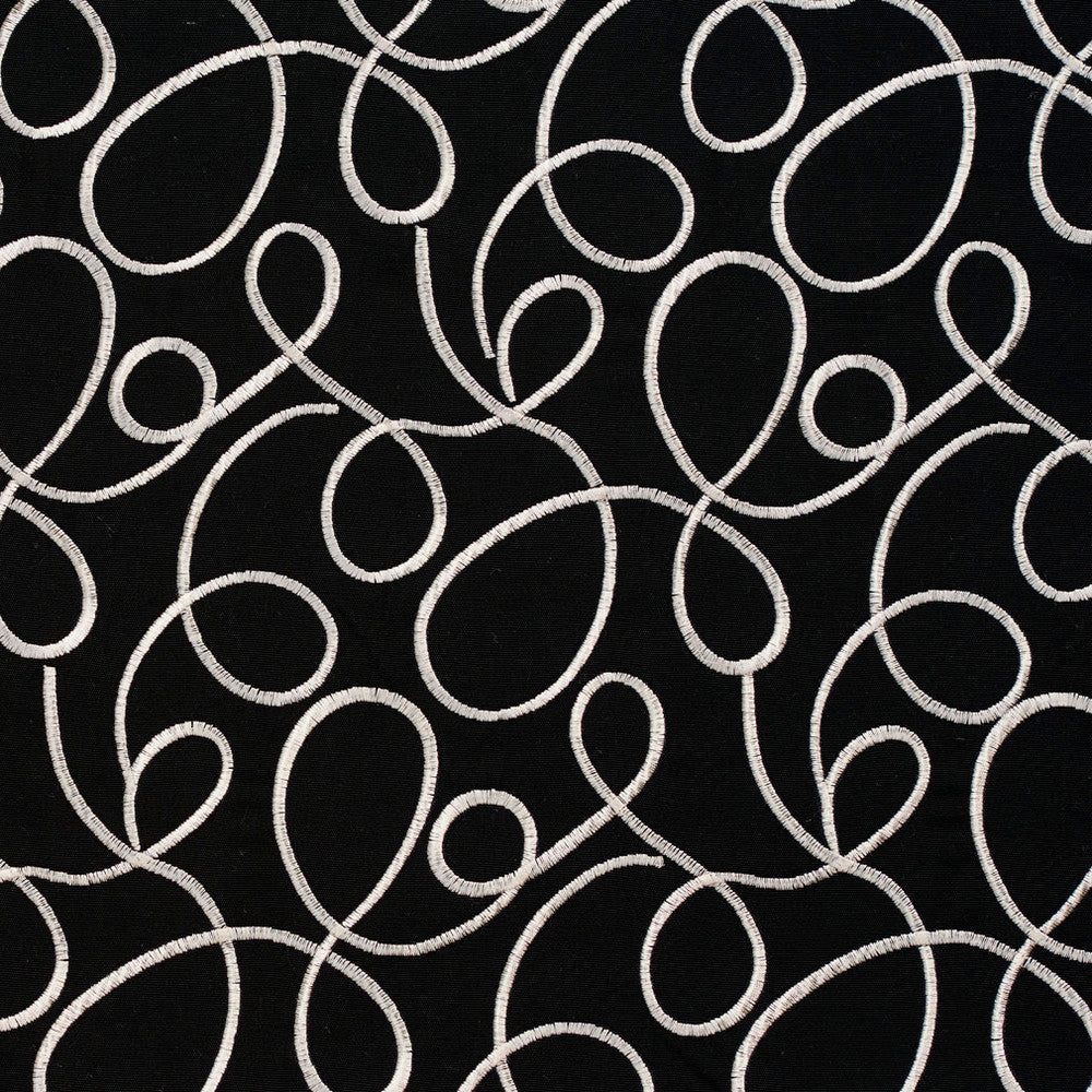 20920-01 by Charlotte Designer Fabric Embroidered Linens 44% Rayon, 30% Polyester, 26% Linen Asia Exceeds 120,000 Wyzenbeek Rubs (Heavy Duty) Horizontal: 8.5" x Vertical: 11.25" 54 Inches - Swanky Fabrics -