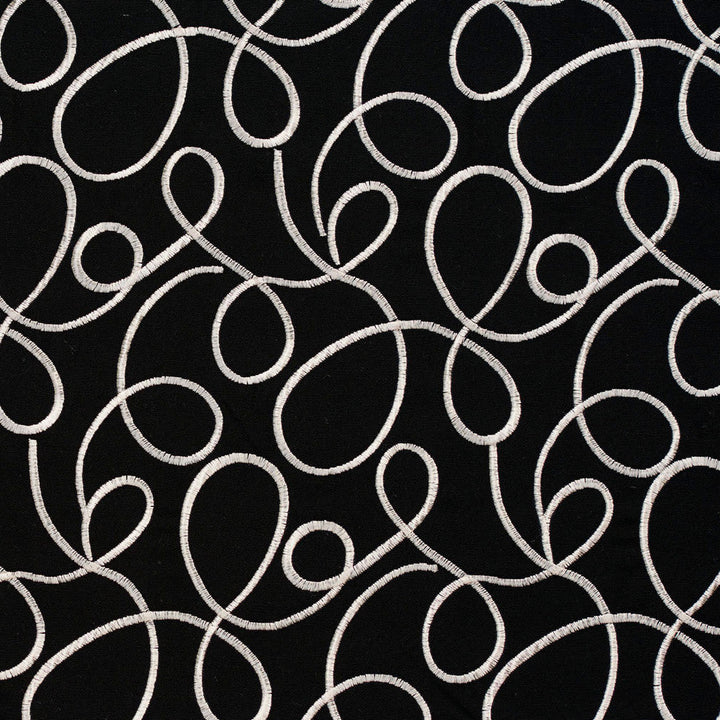 20920-01 by Charlotte Designer Fabric Embroidered Linens 44% Rayon, 30% Polyester, 26% Linen Asia Exceeds 120,000 Wyzenbeek Rubs (Heavy Duty) </p><p>Repeat: Horizontal: 8.5" x Vertical: 11.25" 54 Inches - Swanky Fabrics -