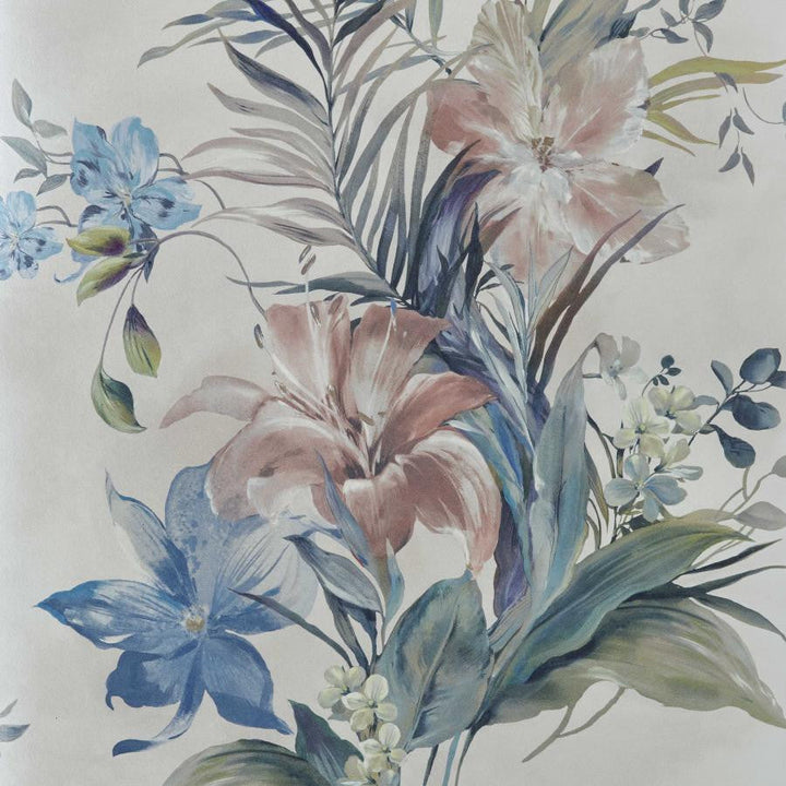 Lilliana (Wp) # 02 Cream by 1838 Wallcoverings Designer Wallpaper Pavilion HALF DROP PASTE THE WALL UNITED KINGDOM 31" 20.5"X11YD - Swanky Fabrics -