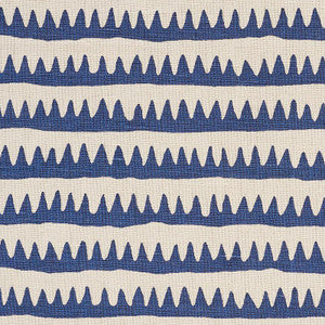 Schumacher Fabric Corfu Hand Printed Stripe Navy 177970