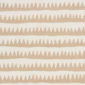 Schumacher Fabric Corfu Hand Printed Stripe Sand 177972
