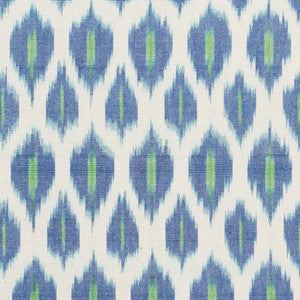 Schumacher Fabric Presidio Ikat Peacock 178060