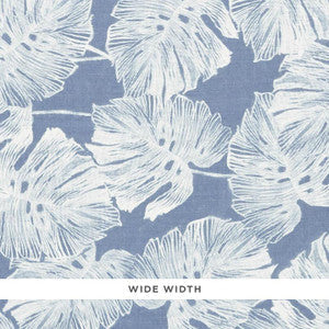 Schumacher Fabric Del Coco Sheer Marine 178341