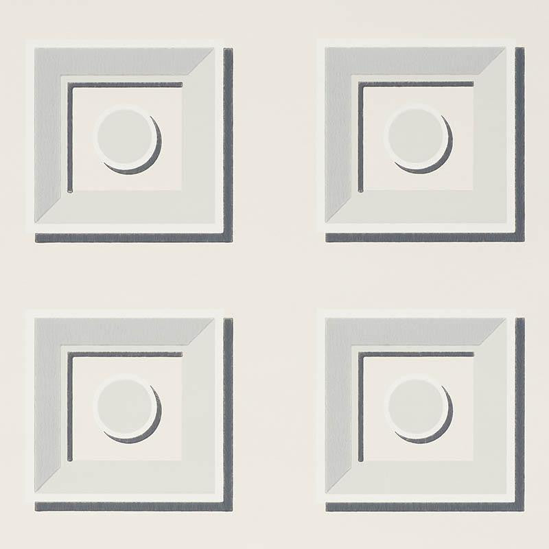 Marcel Stone 5009880 by Schumacher Designer Wallpaper Trompe L'Oeil 6.75" - Swanky Fabrics -