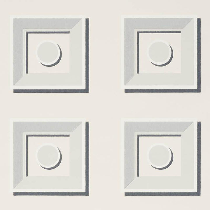 Marcel Stone 5009880 by Schumacher Designer Wallpaper Trompe L'Oeil 6.75" - Swanky Fabrics -