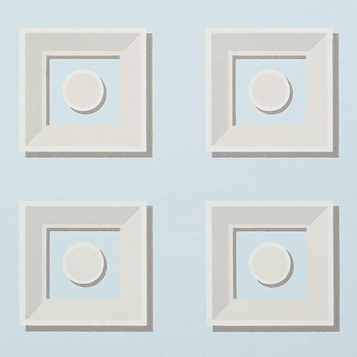 Marcel Sky 5009882 by Schumacher Designer Wallpaper Trompe L'Oeil 6.75" - Swanky Fabrics -