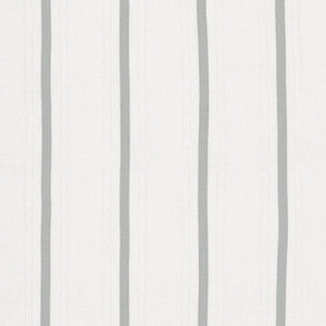 Schumacher Fabric Stripe Appliqu Sheer Grey 75761