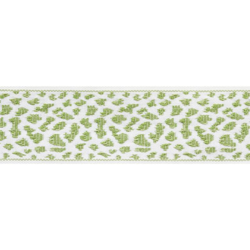 Leopard Tape Leaf 75852 by Schumacher Designer Trim Indoor/Outdoor: Prints & Wovens 2.12" - Swanky Fabrics -