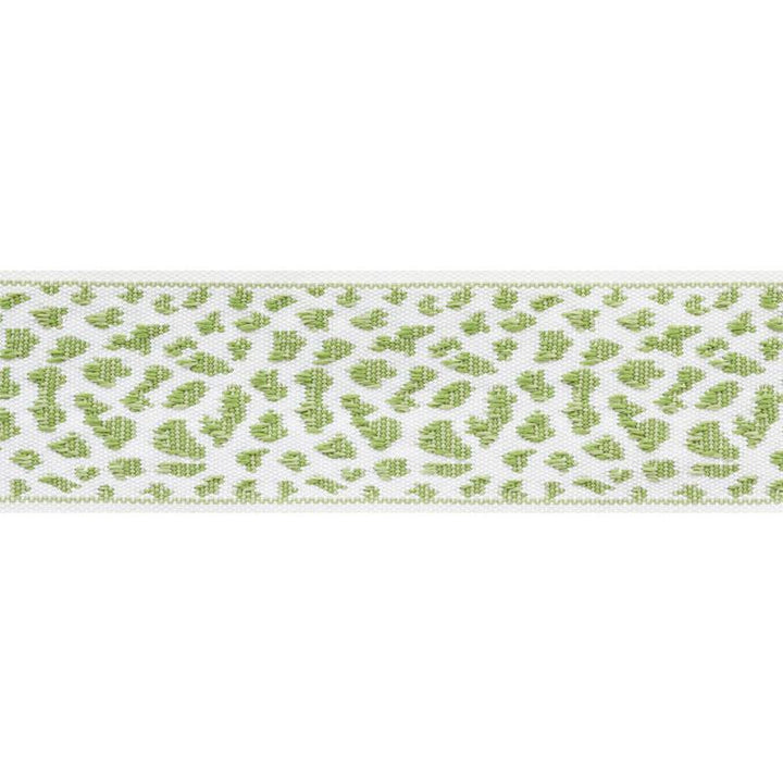 Leopard Tape Leaf 75852 by Schumacher Designer Trim Indoor/Outdoor: Prints & Wovens 2.12" - Swanky Fabrics -