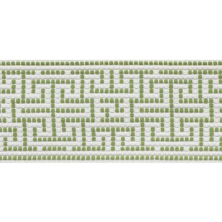 Maze Tape Indoor/Outdoor Leaf 75951 by Schumacher Designer Trim Indoor/Outdoor: Prints & Wovens 3.75" - Swanky Fabrics -