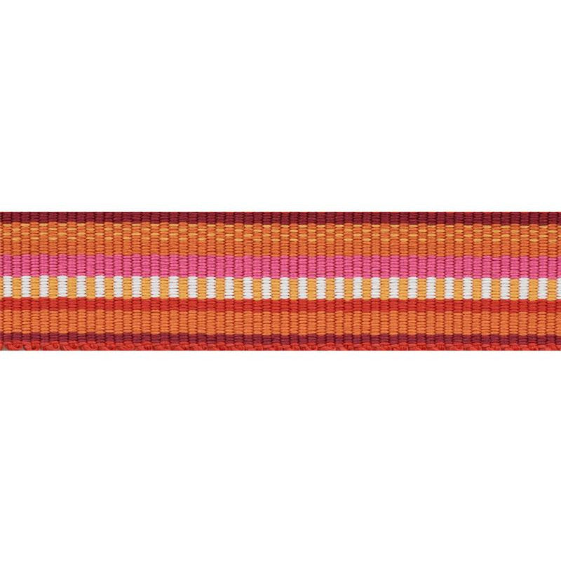 Primavera Tape Narrow Berry 75983 by Schumacher Designer Trim Indoor/Outdoor Prints & Wovens Iii - Swanky Fabrics -