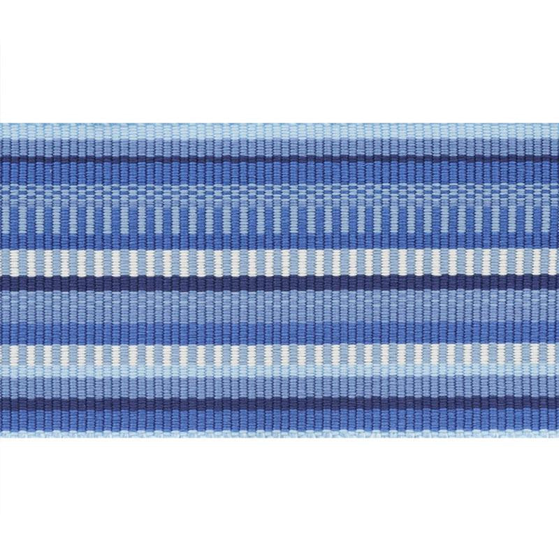 Primavera Tape Wide Sea 75991 by Schumacher Designer Trim Indoor/Outdoor Prints & Wovens Iii - Swanky Fabrics -
