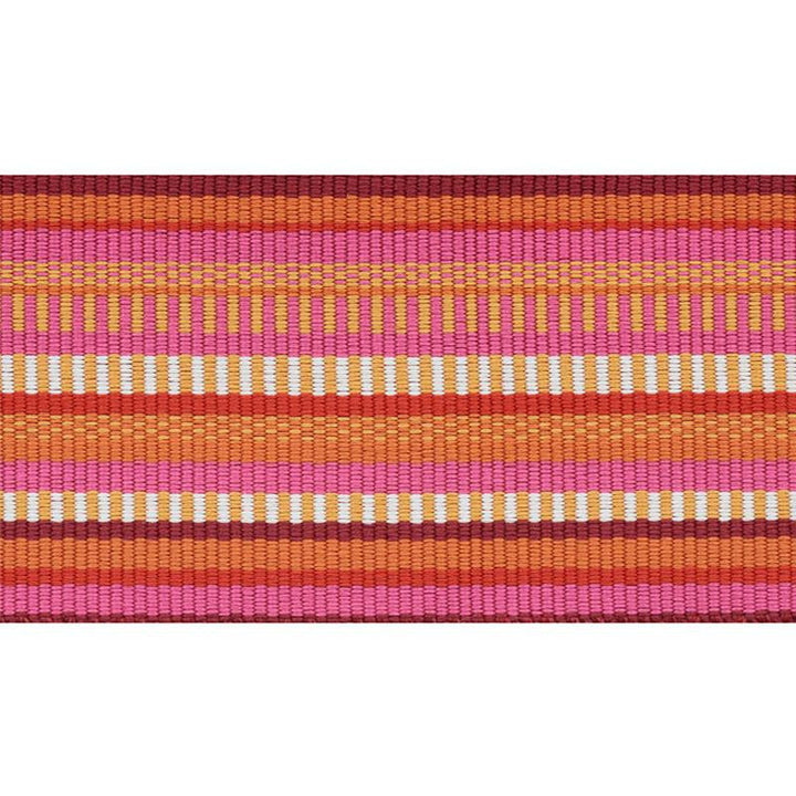 Primavera Tape Wide Berry 75993 by Schumacher Designer Trim Indoor/Outdoor Prints & Wovens Iii - Swanky Fabrics -