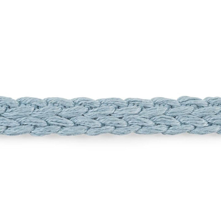 Braided Linen Tape Narrow Sky 76270 by Schumacher Designer Trim Free Spirit - Swanky Fabrics -