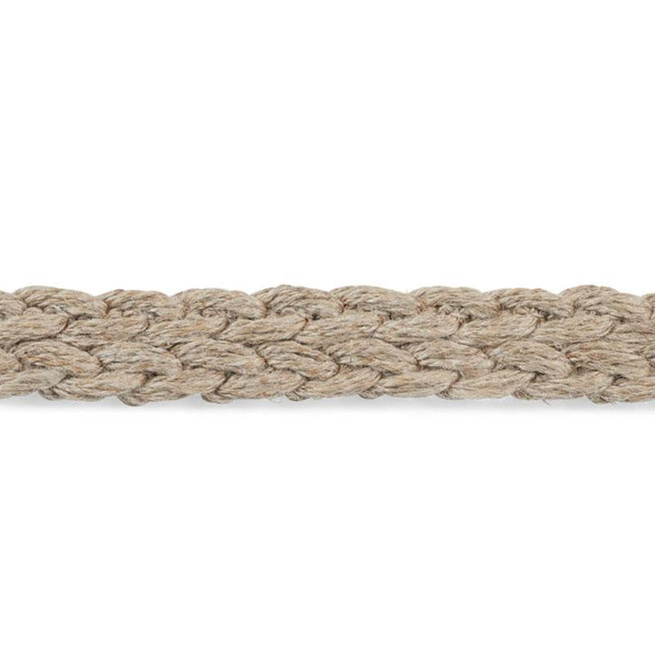Braided Linen Tape Narrow Natural 76274 by Schumacher Designer Trim Free Spirit - Swanky Fabrics -