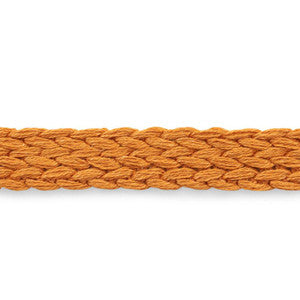 Schumacher Trim Braided Linen Tape Medium Orange 76282