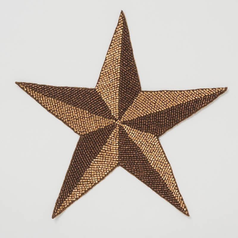 Etoile Appliqu Brass 76490 by Schumacher Designer Trim Trompe L'Oeil - Swanky Fabrics -