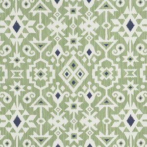 Schumacher Fabric Crusoe Ikat Green 76522