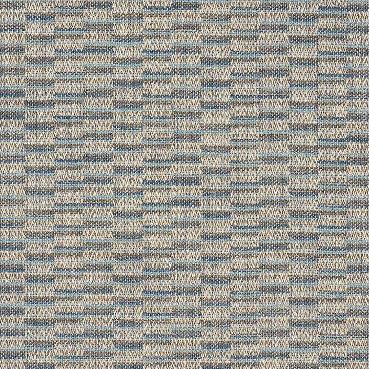 Olmeda Performance Indigo 75842 by Schumacher Designer Fabric World View 2.75" - Swanky Fabrics -