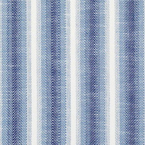 Schumacher Fabric Colada Stripe Indoor/Outdoor Blue 76660