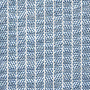 Schumacher Fabric Garter Stripe Indoor/Outdoor Sky 76671