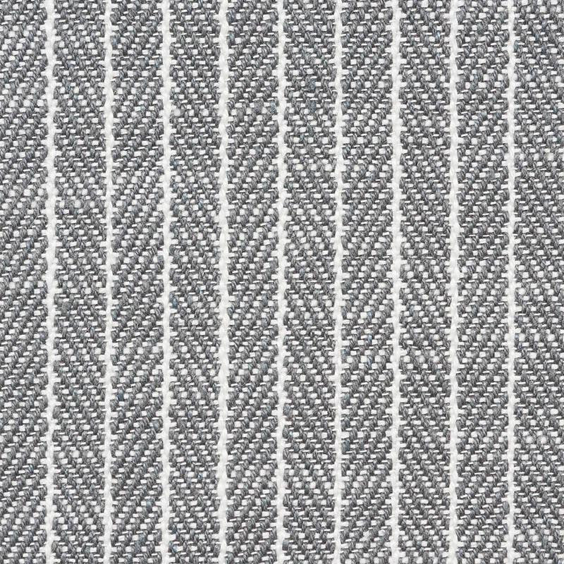 Garter Stripe Indoor/Outdoor Slate 76673 by Schumacher Designer Fabric Indoor/Outdoor Linen - Swanky Fabrics -