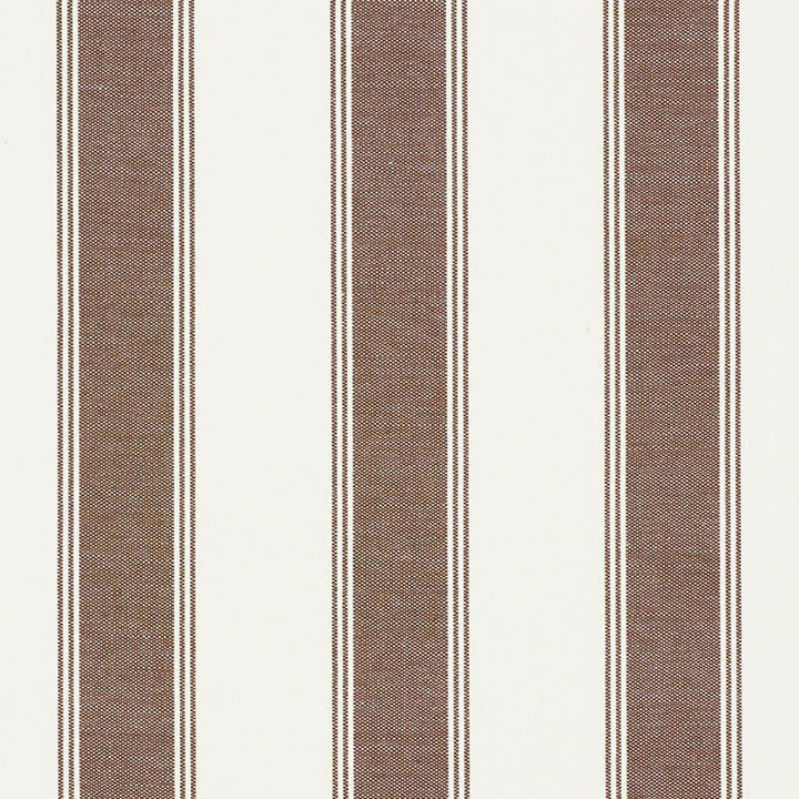 Rafe Stripe Berber Brown 75822 by Schumacher Designer Fabric Veere Grenney 4.38" - Swanky Fabrics -
