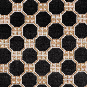 Schumacher Fabric Octavia Velvet Onyx 72795