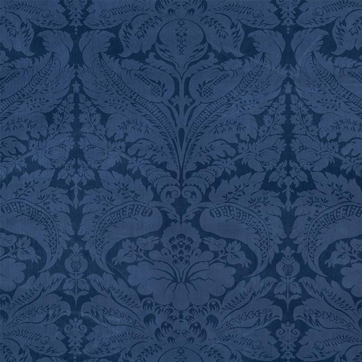 Cordwain Velvet Sapphire 73950 by Schumacher Designer Fabric Cut & Patterned Velvets 27.5" - Swanky Fabrics -