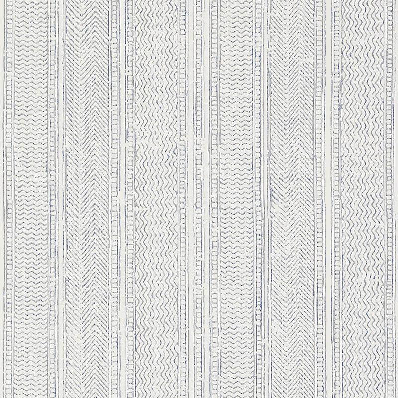 Mohave Indigo 5009842 by Schumacher Designer Wallpaper World View 20.25" - Swanky Fabrics -