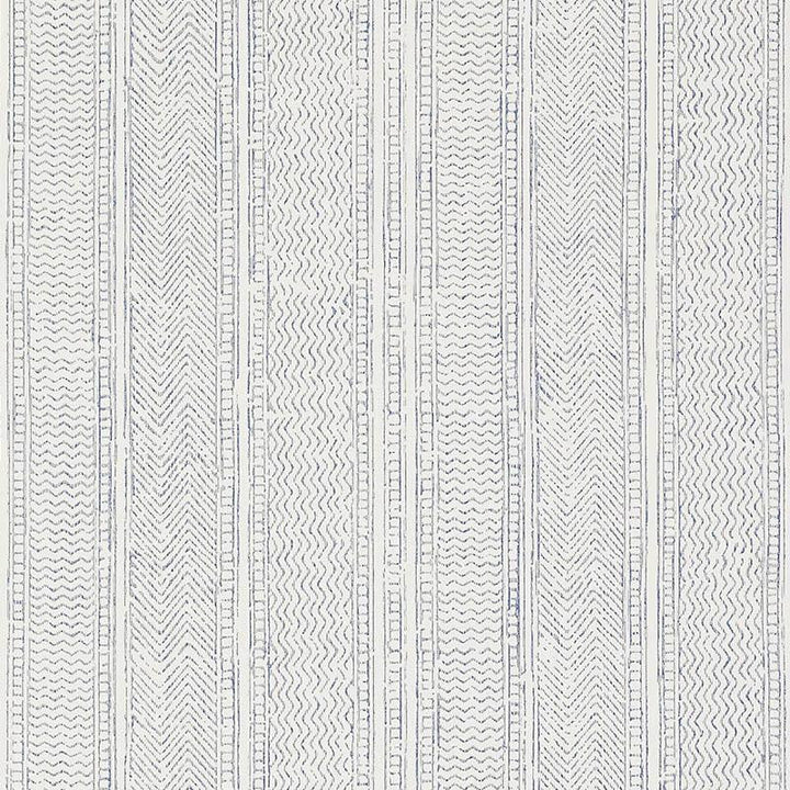 Mohave Indigo 5009842 by Schumacher Designer Wallpaper World View 20.25" - Swanky Fabrics -