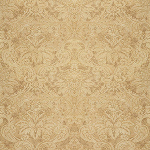 Schumacher Wallpaper Damasco Metallico Gold Leaf 529911