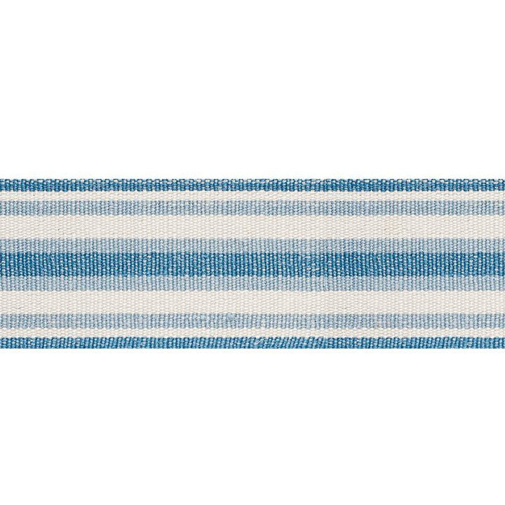 Levant Tape Blue 76581 by Schumacher Designer Trim World View 1.75" - Swanky Fabrics -