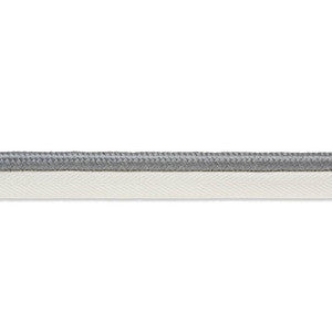 Schumacher Trim Gustave Silk Lip Cord Wide Grey 74573