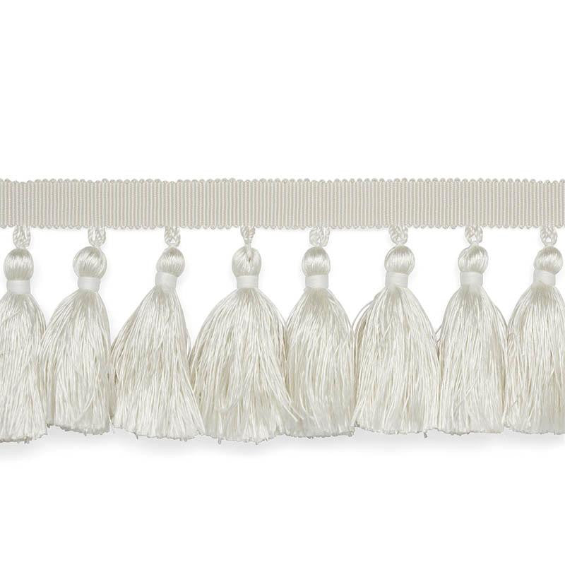 Valentin Silk Tassel Ivory 76800 by Schumacher Designer Trim Perfect Basics: Trims & Tassels - Swanky Fabrics -