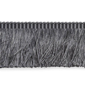 Schumacher Trim Francois Silk Brush Fringe Grey 74593