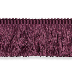 Schumacher Trim Francois Silk Brush Fringe Eggplant 74595