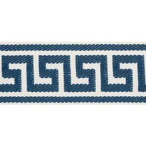 Schumacher Trim Etienne Silk Greek Key Wide Navy 74706