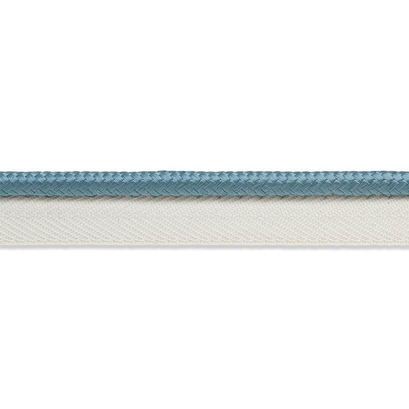 Gustave Silk Lip Cord Medium Cadet 74552 by Schumacher Designer Trim Perfect Basics: Trims - Swanky Fabrics -