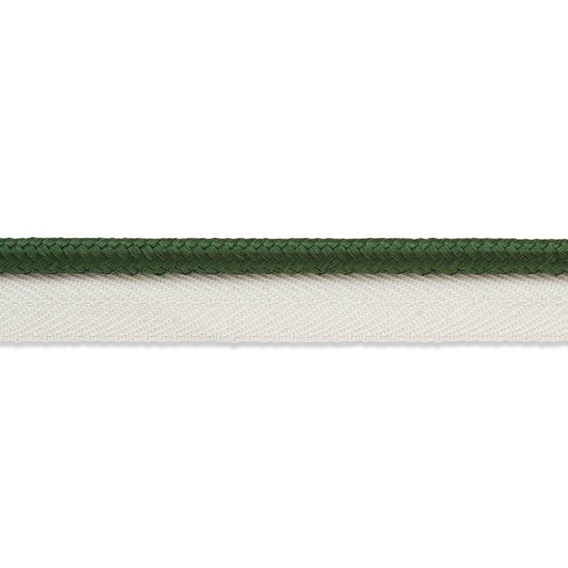 Gustave Silk Lip Cord Medium Emerald 74554 by Schumacher Designer Trim Perfect Basics: Trims - Swanky Fabrics -