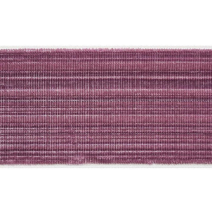 Gaspard Velvet Tape Wide Eggplant 74242 by Schumacher Designer Trim Statement Trims - Swanky Fabrics -