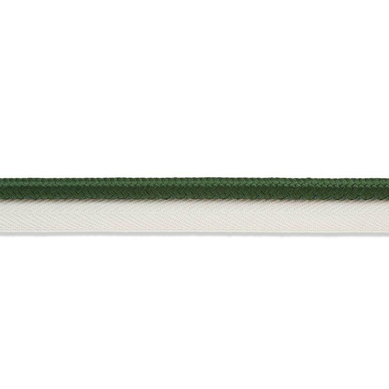 Gustave Silk Lip Cord Wide Emerald 74574 by Schumacher Designer Trim Perfect Basics: Trims - Swanky Fabrics -