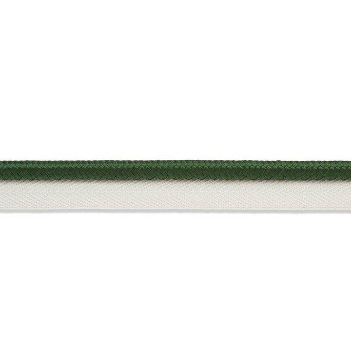 Gustave Silk Lip Cord Wide Emerald 74574 by Schumacher Designer Trim Perfect Basics: Trims - Swanky Fabrics -