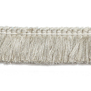Europatex Fabric Hellenic Key Brushed Fringe Oyster