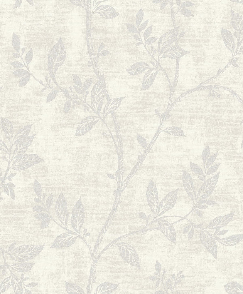 Leaf Trail Metallic Pearl & Glass Beads 2231100 by Etten Gallerie Designer Wallpaper
