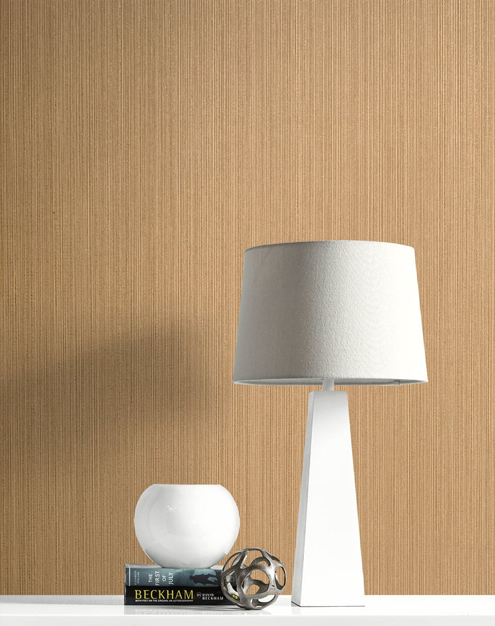 Natural Stria Antique Brass & Glitter 2231715 by Etten Gallerie Designer Wallpaper