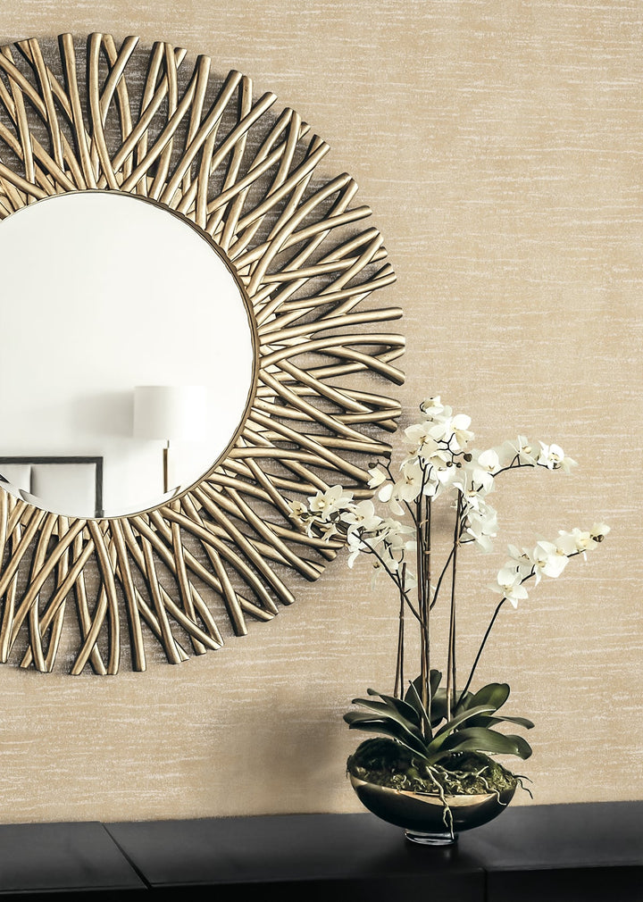 Bark Texture Metallic Khaki 2231803 by Etten Gallerie Designer Wallpaper