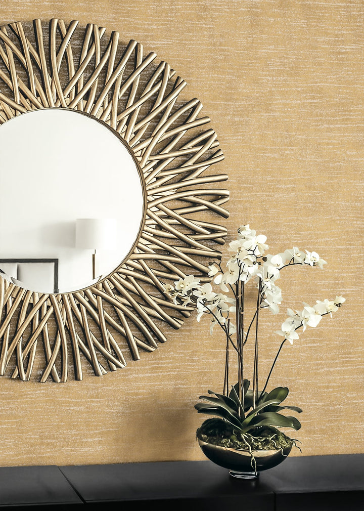 Bark Texture Metallic Antique Brass 2231805 by Etten Gallerie Designer Wallpaper