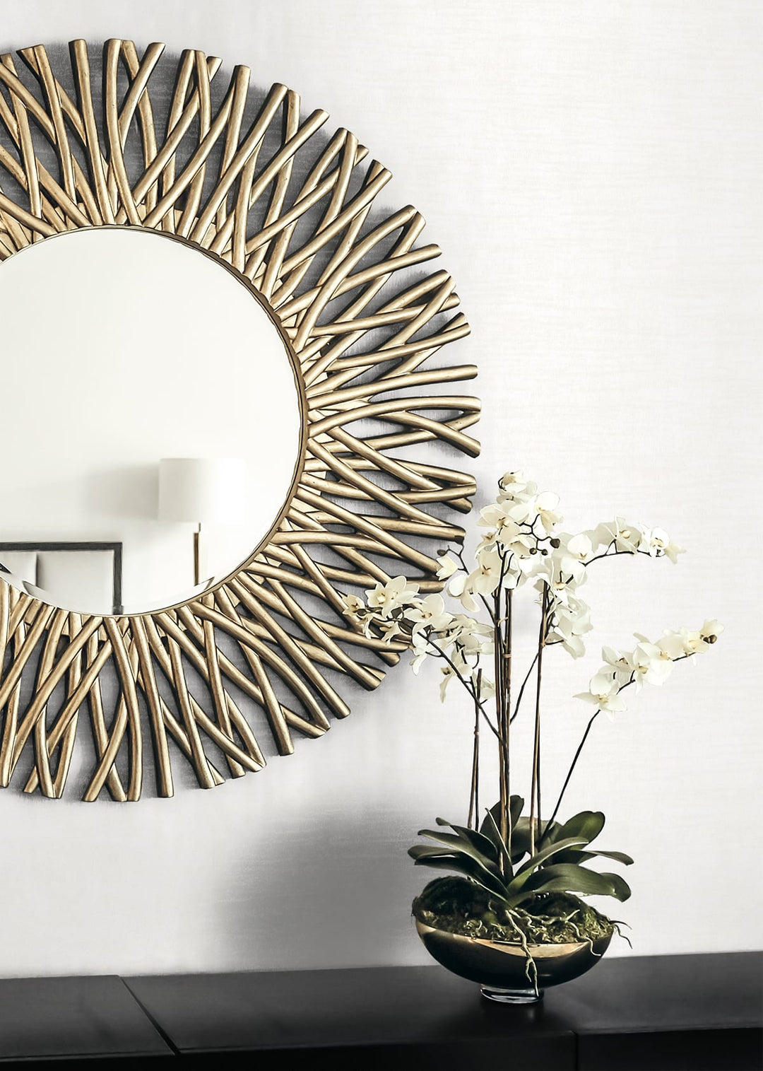 Bark Texture Metallic Bone White 2231813 by Etten Gallerie Designer Wallpaper